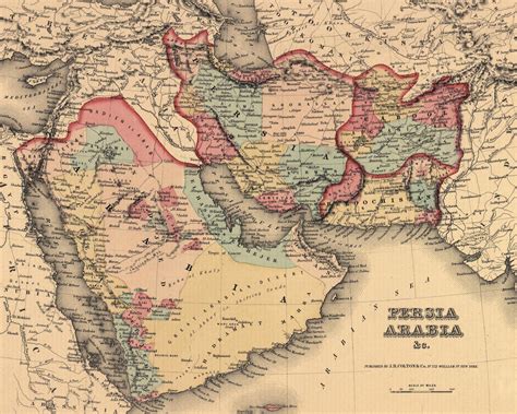 Ancient Map of Middle East